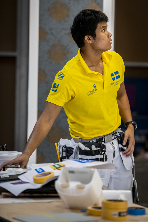 Art under första tävlingsdagen.